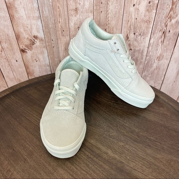 Vans Old Skool (Suede) “Mono/Aqua Glass” Sneaker Size 11.5 Kids - Picture 1 of 12